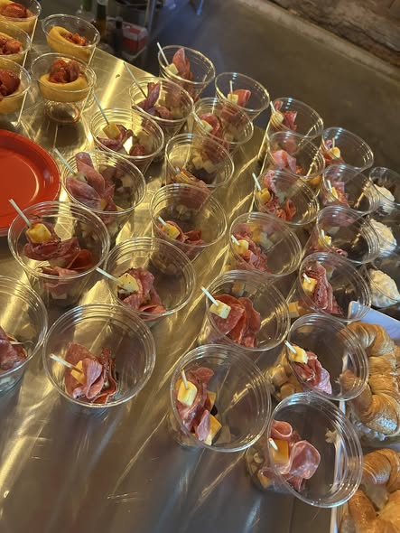 Charcuterie appetizer cups by 419 Venue Guy